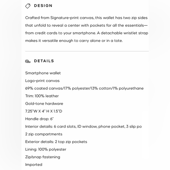 Micheal Kors Smartphone Wallet - Picture 5 of 6